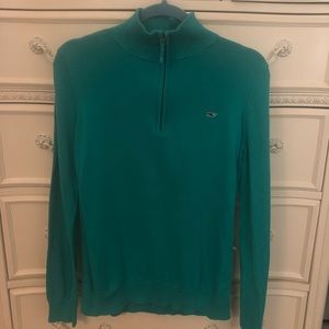 Vineyard Vines Shep Shirt 1/2 Zip -Teal